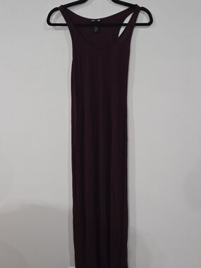 H&M Sz Xs Sleeveless Maxi Dress in Deep Plum